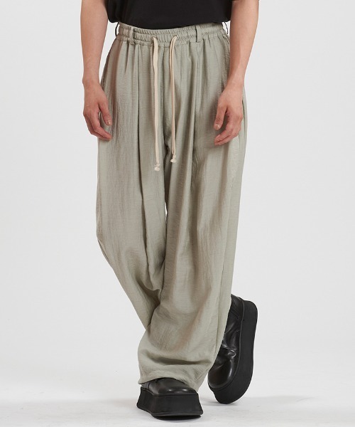 NO ID.（ノーアイディ）の「mp13852-ｻｲﾄﾞﾀｯｸﾄﾞﾛｰｽﾄﾘﾝｸﾞPT パンツ（その他パンツ・メンズ・グレー/ブルーグレー/ブラック・1/2）」の16枚目の写真