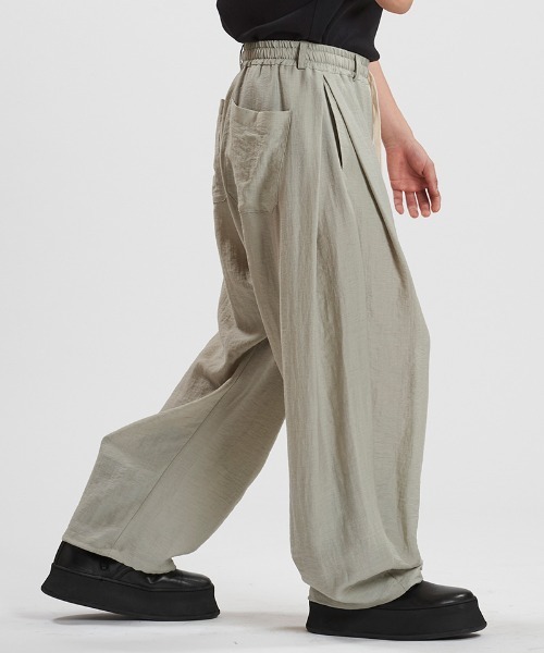 NO ID.（ノーアイディ）の「mp13852-ｻｲﾄﾞﾀｯｸﾄﾞﾛｰｽﾄﾘﾝｸﾞPT パンツ（その他パンツ・メンズ・グレー/ブルーグレー/ブラック・1/2）」の17枚目の写真