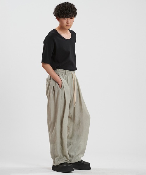 NO ID.（ノーアイディ）の「mp13852-ｻｲﾄﾞﾀｯｸﾄﾞﾛｰｽﾄﾘﾝｸﾞPT パンツ（その他パンツ・メンズ・グレー/ブルーグレー/ブラック・1/2）」の18枚目の写真