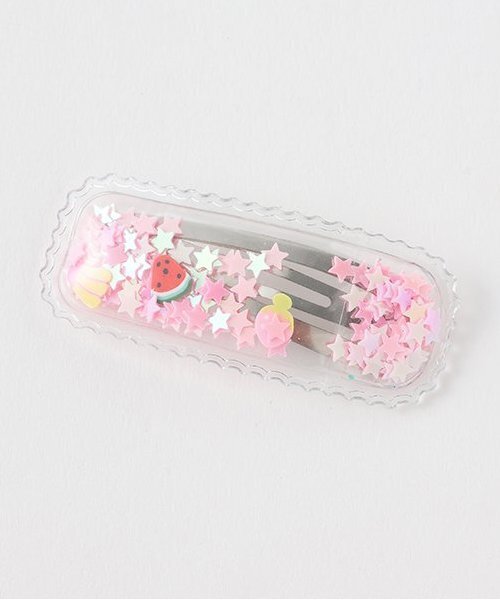 petit main（プティマイン）の「アソートヘアアクセセット/L（バレッタ/ヘアクリップ・キッズ・ライトグリーン/ピンク/イエロー・F）」の11枚目の写真