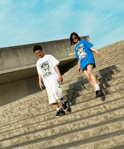 HOMEGAME(ホームゲーム)の「WORLD TOUR TEE BLUE【HG250412】(Tシャツ/カットソー・メンズ・ブルー・MEDIUM/LARGE/X-LARGE)」の3枚目の写真