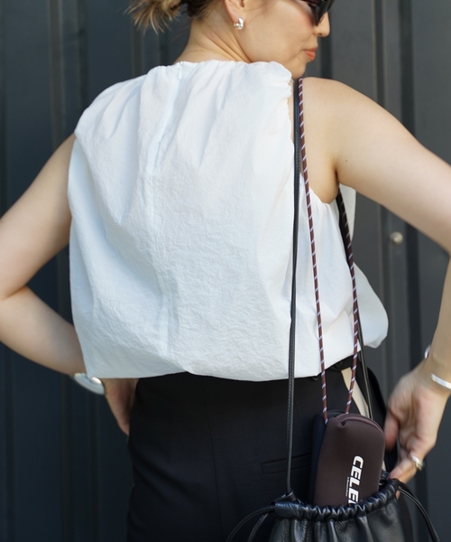 Deuxieme Classe【CELERI】GATHER ショートトップス CELERI/セルリ】GATHER ショートトップス（シャツ／ブラウス