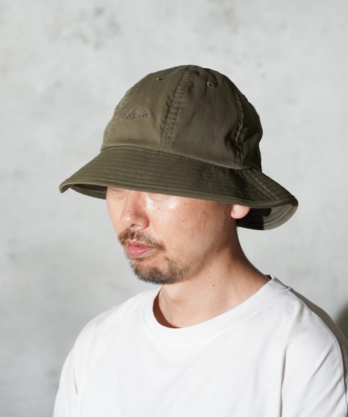 NANGA(ナンガ)の「NANGA / ナンガ HINOC RIPSTOP UT 7PANEL HAT ヒノック リップストップ 7パネル ハット(ハット・メンズ・ブラック/エメラルド・FREE)」の15枚目の写真
