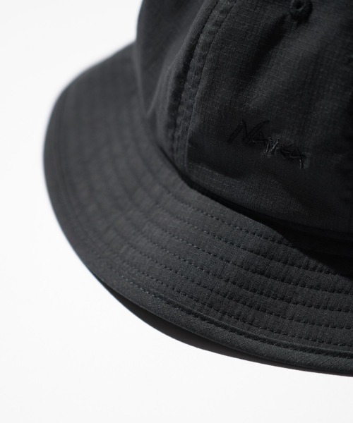NANGA(ナンガ)の「NANGA / ナンガ HINOC RIPSTOP UT 7PANEL HAT ヒノック リップストップ 7パネル ハット(ハット・メンズ・ブラック/エメラルド・FREE)」の9枚目の写真