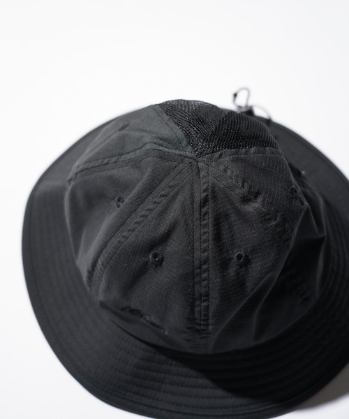NANGA(ナンガ)の「NANGA / ナンガ HINOC RIPSTOP UT 7PANEL HAT ヒノック リップストップ 7パネル ハット(ハット・メンズ・ブラック/エメラルド・FREE)」の10枚目の写真