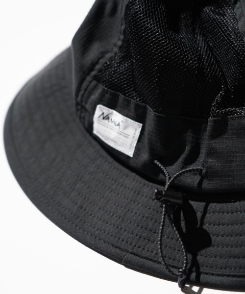 NANGA(ナンガ)の「NANGA / ナンガ HINOC RIPSTOP UT 7PANEL HAT ヒノック リップストップ 7パネル ハット(ハット・メンズ・ブラック/エメラルド・FREE)」の11枚目の写真