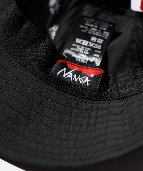 NANGA(ナンガ)の「NANGA / ナンガ HINOC RIPSTOP UT 7PANEL HAT ヒノック リップストップ 7パネル ハット(ハット・メンズ・ブラック/エメラルド・FREE)」の12枚目の写真