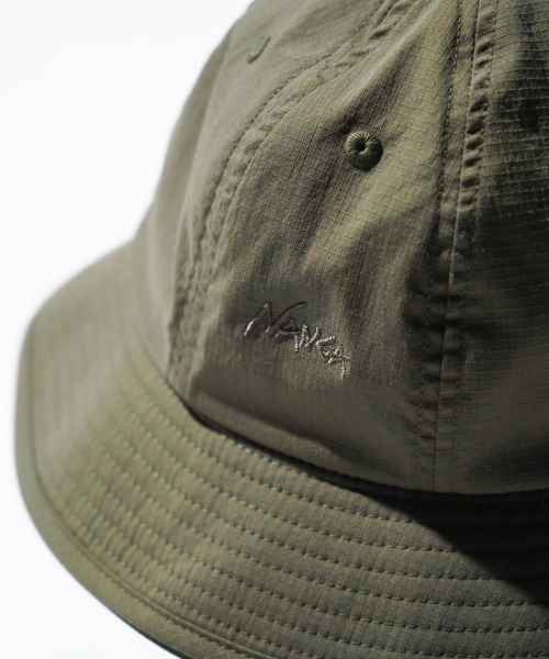 NANGA(ナンガ)の「NANGA / ナンガ HINOC RIPSTOP UT 7PANEL HAT ヒノック リップストップ 7パネル ハット(ハット・メンズ・ブラック/エメラルド・FREE)」の18枚目の写真