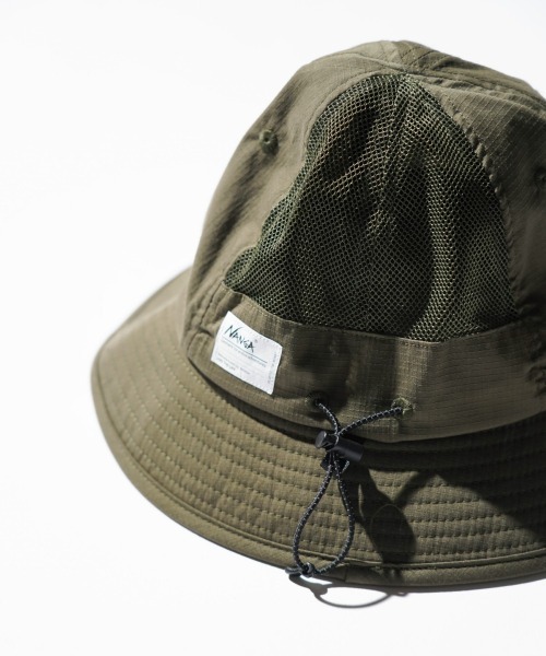 NANGA(ナンガ)の「NANGA / ナンガ HINOC RIPSTOP UT 7PANEL HAT ヒノック リップストップ 7パネル ハット(ハット・メンズ・ブラック/エメラルド・FREE)」の21枚目の写真