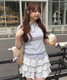 Another Branch olive des olive | 【@re.__mi23セレクト】フェイクシャツレイヤードトップス(Tシャツ/カットソー)