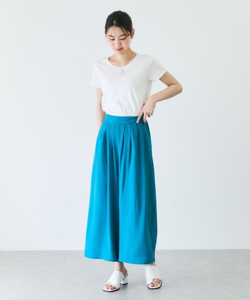 Jayro(ジャイロ)の「タック使いスカーチョ(その他パンツ・レディース・ベージュ/グリーン/ピンク/ブラック・M)」の20枚目の写真