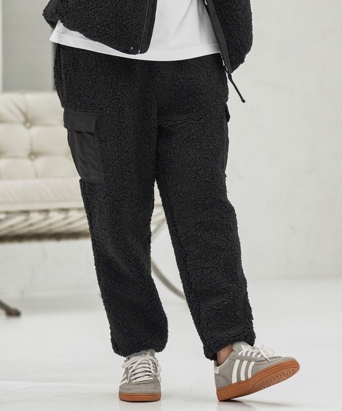CAMBIO(カンビオ)の「mp13864-Poodle Like Boa Switch Cargo Pants ボアカーゴパンツ(カーゴパンツ・メンズ・ブラック/オリーブ/ベージュ・S/M/L)」の6枚目の写真