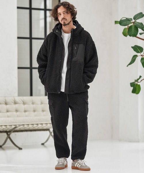 mp13864-Poodle Like Boa Switch Cargo Pants ボアカーゴパンツ mp13864-Poodle Like Boa Switch Cargo Pants ボアカーゴパンツ