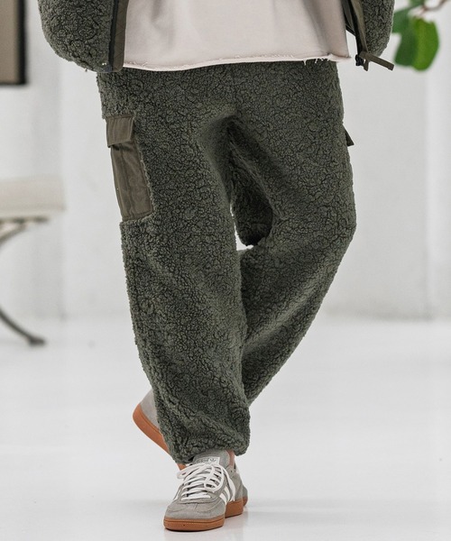 CAMBIO(カンビオ)の「mp13864-Poodle Like Boa Switch Cargo Pants ボアカーゴパンツ(カーゴパンツ・メンズ・ブラック/オリーブ/ベージュ・S/M/L)」の17枚目の写真