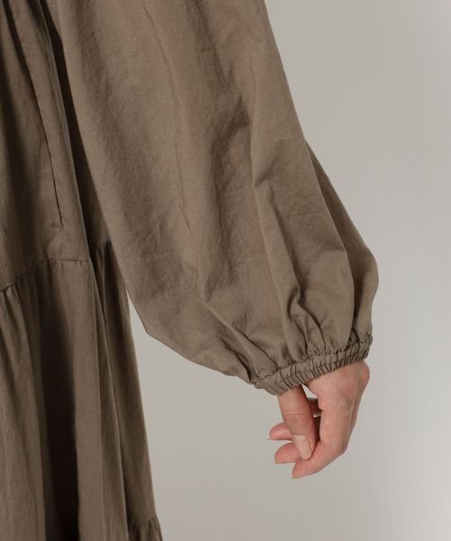 BARNYARDSTORM（バンヤードストーム）の「BARNYARDSTORM /　ティアードロングドレス【JAPAN FABLIC】 / ハンドウォッシャブル（ワンピース・レディース・ベージュ/ブラック・FREE）」の10枚目の写真