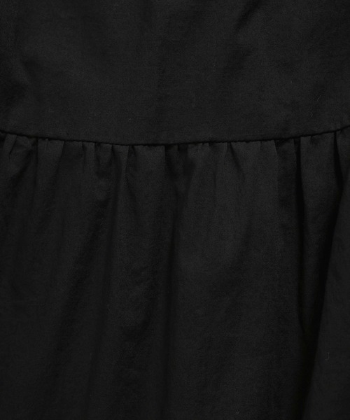 BARNYARDSTORM（バンヤードストーム）の「BARNYARDSTORM /　ティアードロングドレス【JAPAN FABLIC】 / ハンドウォッシャブル（ワンピース・レディース・ベージュ/ブラック・FREE）」の6枚目の写真