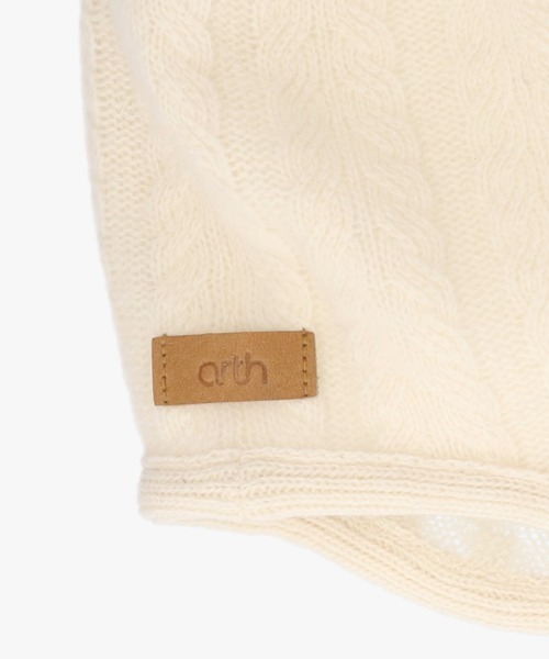 arth（アース）の「arth  Ca5 Fringe Guide Knit / アース（ニットキャップ/ビーニー・レディース・ベージュ/グレー/ホワイト・FREE）」の10枚目の写真