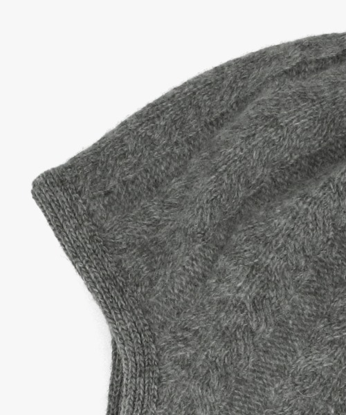 arth（アース）の「arth  Ca5 Fringe Guide Knit / アース（ニットキャップ/ビーニー・レディース・ベージュ/グレー/ホワイト・FREE）」の14枚目の写真