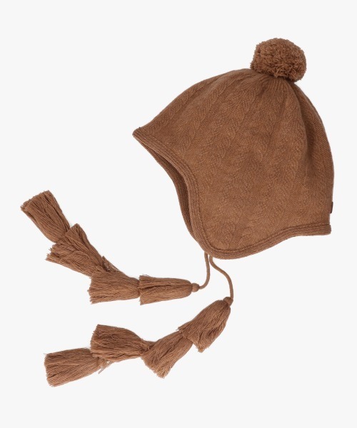 arth（アース）の「arth  Ca5 Fringe Guide Knit / アース（ニットキャップ/ビーニー・レディース・ベージュ/グレー/ホワイト・FREE）」の18枚目の写真