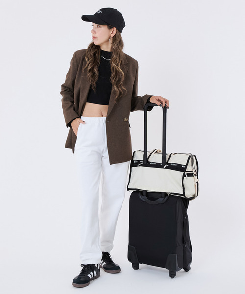 LeSportsac（レスポートサック）の「DELUXE MED WEEKENDER スペクテイターサンドバー/ブラック（ボストンバッグ・レディース・ホワイト・FREE）」の4枚目の写真