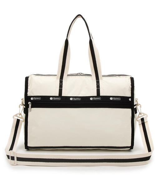 LeSportsac（レスポートサック）の「DELUXE MED WEEKENDER スペクテイターサンドバー/ブラック（ボストンバッグ・レディース・ホワイト・FREE）」の5枚目の写真