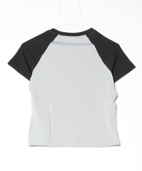 NIKE（ナイキ）の「ナイキ  NSW CHLL KNT S/S  RGLN NIKE（Tシャツ/カットソー・レディース・グレー/ホワイト×ブルー・S/M/L）」の7枚目の写真