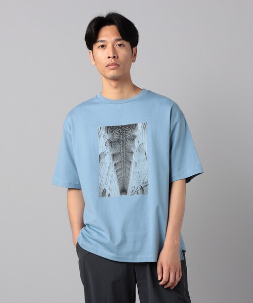 β MEN(ベータメン)の「リブ・ヴォールト プリントTシャツ(Tシャツ/カットソー・メンズ・ブラウン/ライトグレー/サックスブルー・L/M)」の3枚目の写真