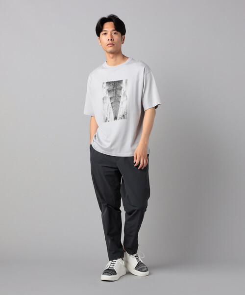 β MEN(ベータメン)の「リブ・ヴォールト プリントTシャツ(Tシャツ/カットソー・メンズ・ブラウン/ライトグレー/サックスブルー・L/M)」の4枚目の写真