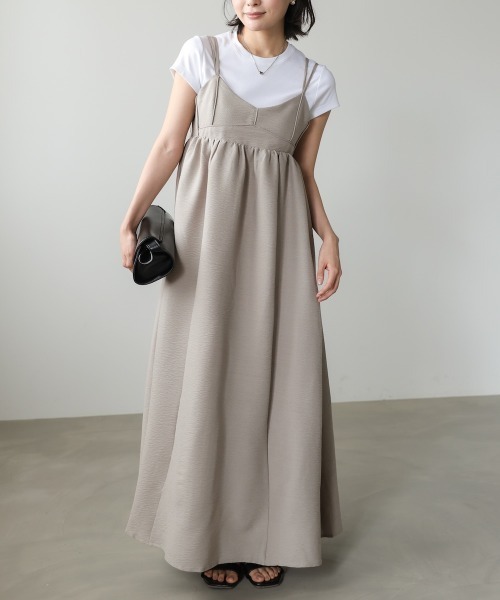 Bab（バブ）の「【S・Mサイズ展開】ビスチェライクフレアキャミ