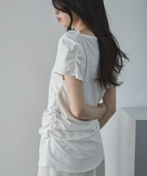 アシンメトリーラッフルシアーTee