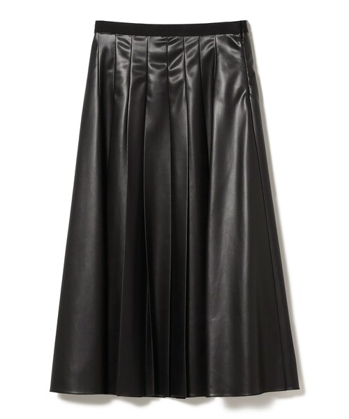 EFFE BEAMS（エッフェビームス）の「フェイクレザー プリーツスカート（スカート・レディース・ブラウン/ブラック・38）」の21枚目の写真
