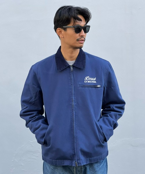 DEUS EX MACHINA(デウスエクスマキナ)の「【DEUS】Address Workwear Jacket(その他アウター・メンズ・ブルー/ブラック・MEDIUM/LARGE/X-LARGE)」の1枚目の写真