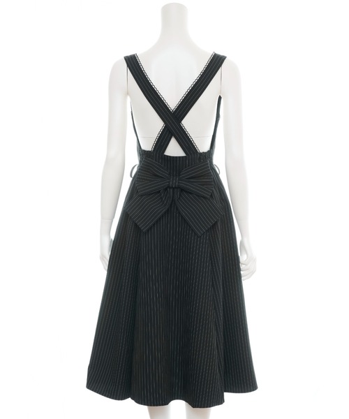 Secret Honey(シークレットハニー)の「レースアップミディジャンパードレス(スカート・レディース・グレー/ブラック・MEDIUM)」の11枚目の写真