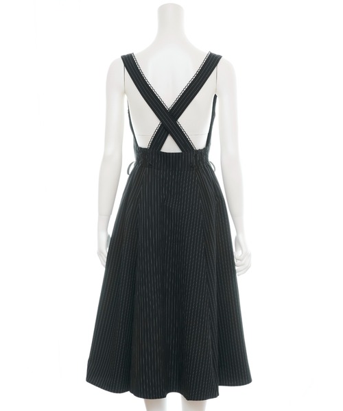 Secret Honey(シークレットハニー)の「レースアップミディジャンパードレス(スカート・レディース・グレー/ブラック・MEDIUM)」の12枚目の写真