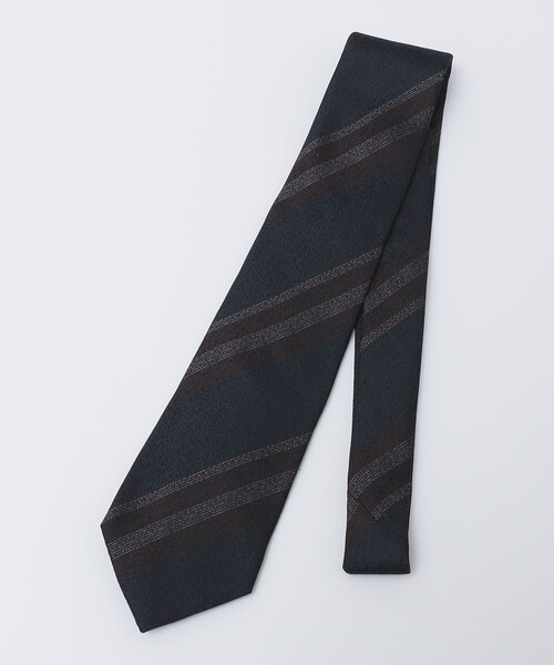 セール】Puccini: シルク ラスティック ストライプ ネクタイ（ネクタイ