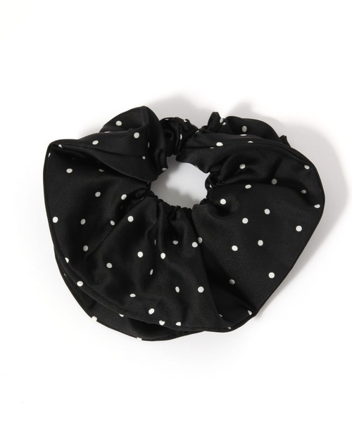 niko and...（ニコアンド）の「BIGドット柄シュシュ（シュシュ・レディース・ホワイト/ブラック・0）」の2枚目の写真