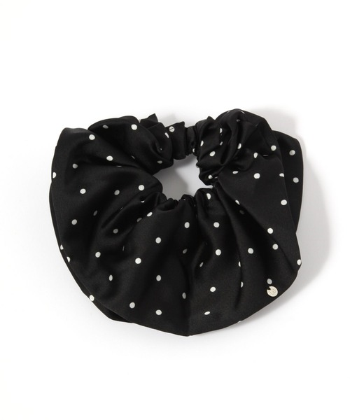 niko and...（ニコアンド）の「BIGドット柄シュシュ（シュシュ・レディース・ホワイト/ブラック・0）」の3枚目の写真