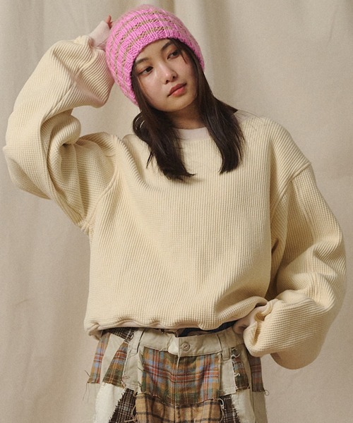 Universal Style Wear(ユニバーサルスタイルウェア)の「Universal Style Wear ピグメント "HUTON" スウェット(スウェット・メンズ・ブラウン/カーキ/オフホワイト/スミクロ・X-LARGE/LARGE/MEDIUM)」の2枚目の写真