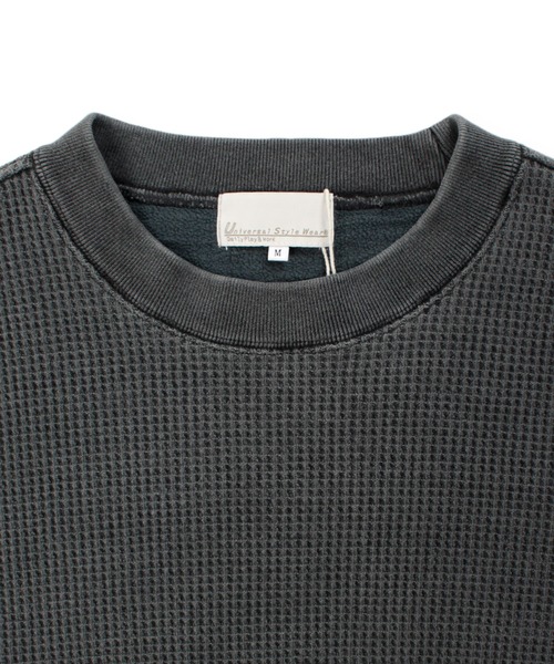 Universal Style Wear(ユニバーサルスタイルウェア)の「Universal Style Wear ピグメント "HUTON" スウェット(スウェット・メンズ・ブラウン/カーキ/オフホワイト/スミクロ・X-LARGE/LARGE/MEDIUM)」の15枚目の写真