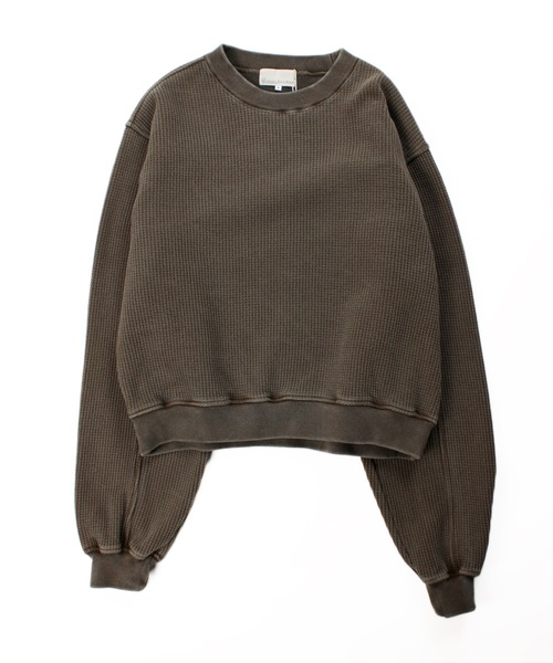 Universal Style Wear(ユニバーサルスタイルウェア)の「Universal Style Wear ピグメント "HUTON" スウェット(スウェット・メンズ・ブラウン/カーキ/オフホワイト/スミクロ・X-LARGE/LARGE/MEDIUM)」の20枚目の写真