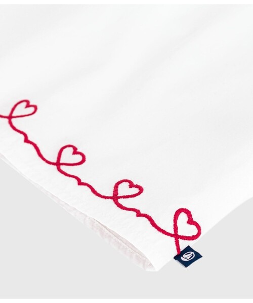 PETIT BATEAU（プチバトー）の「半袖ブラウス（シャツ/ブラウス・キッズ・ホワイト・12MONTH/36MONTH）」の3枚目の写真