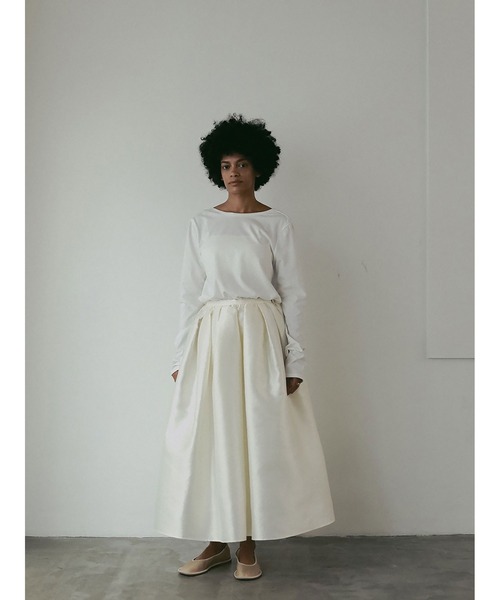 HER.(ハー)の「ニュアンスロングTシャツ(Tシャツ/カットソー・レディース・ブラウン/ホワイト・フリー)」の11枚目の写真