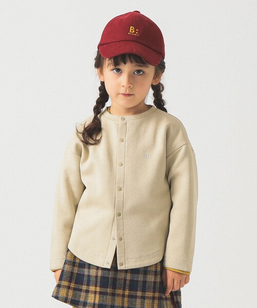 B:MING by BEAMS（ビーミングバイビームス）の「ポンチ カーディガン 2025FW（100～140cm）（カーディガン/ボレロ・キッズ・ブラック/ベージュ・100/140/130/120/110）」の8枚目の写真