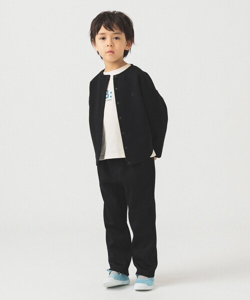 B:MING by BEAMS（ビーミングバイビームス）の「ポンチ カーディガン 2025FW（100～140cm）（カーディガン/ボレロ・キッズ・ブラック/ベージュ・100/140/130/120/110）」の11枚目の写真
