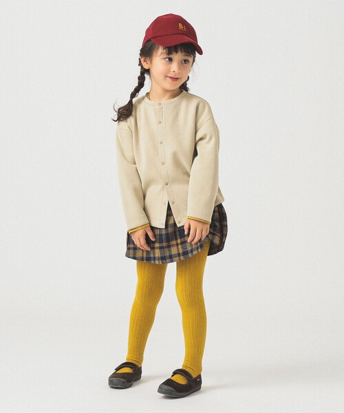 B:MING by BEAMS（ビーミングバイビームス）の「ポンチ カーディガン 2025FW（100～140cm）（カーディガン/ボレロ・キッズ・ブラック/ベージュ・100/140/130/120/110）」の13枚目の写真