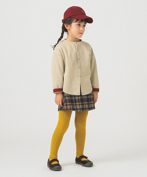 B:MING by BEAMS（ビーミングバイビームス）の「ポンチ カーディガン 2025FW（100～140cm）（カーディガン/ボレロ・キッズ・ブラック/ベージュ・100/140/130/120/110）」の15枚目の写真