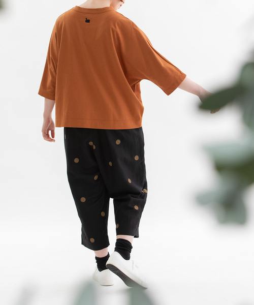 nop de nod(ノップドゥノッド)の「Pommeリネンレーヨンpolka刺繍パンツ(その他パンツ・レディース・ネイビー/ダークグレー/ブラック・M)」の11枚目の写真
