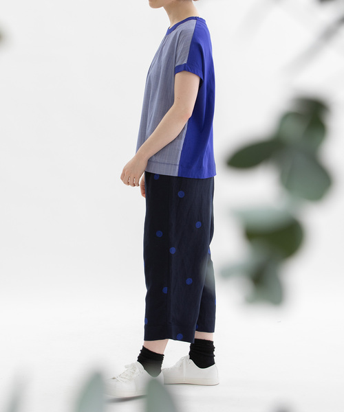 nop de nod(ノップドゥノッド)の「Pommeリネンレーヨンpolka刺繍パンツ(その他パンツ・レディース・ネイビー/ダークグレー/ブラック・M)」の17枚目の写真