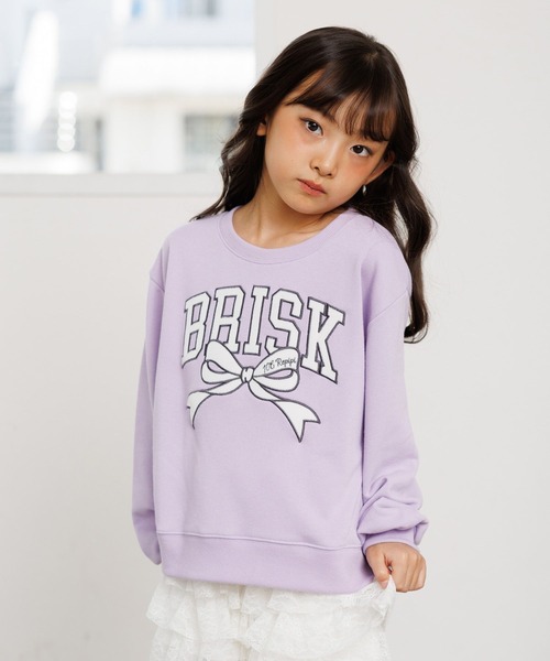 10C REPIPI(ジューシーレピピ)の「【10C REPIPI】ベロアワッペンウラケ(スウェット・キッズ・パープル/グレー/ブラック/アイボリー/オフホワイト/ピンク・130cm/120cm/110cm)」の5枚目の写真