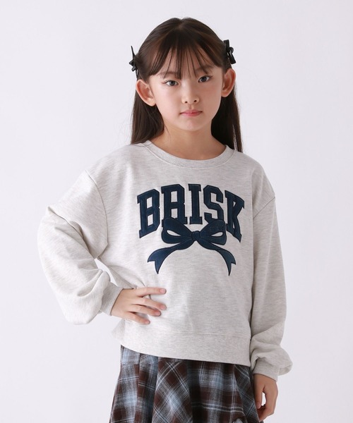 10C REPIPI(ジューシーレピピ)の「【10C REPIPI】ベロアワッペンウラケ(スウェット・キッズ・パープル/グレー/ブラック/アイボリー/オフホワイト/ピンク・130cm/120cm/110cm)」の4枚目の写真